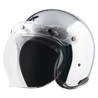 Retro Jet Chrome Helmet
