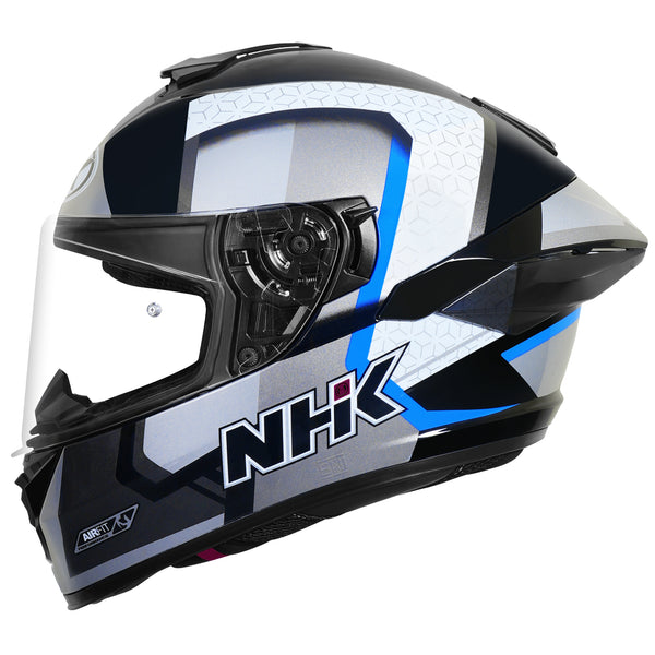 NHK K5R RETRO BL/SILVER BLUE