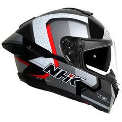 NHK K5R RETRO BL/SILVER RED