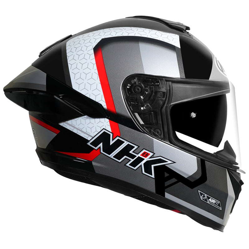 NHK K5R RETRO BL/SILVER RED