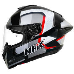 NHK K5R RETRO BL/SILVER RED