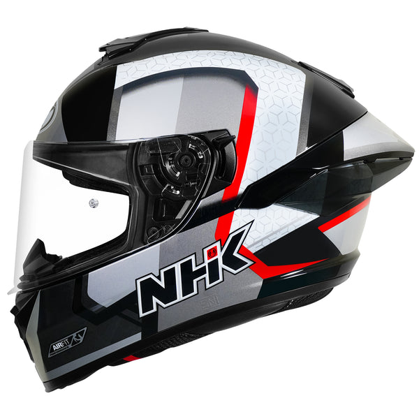 NHK K5R RETRO BL/SILVER RED