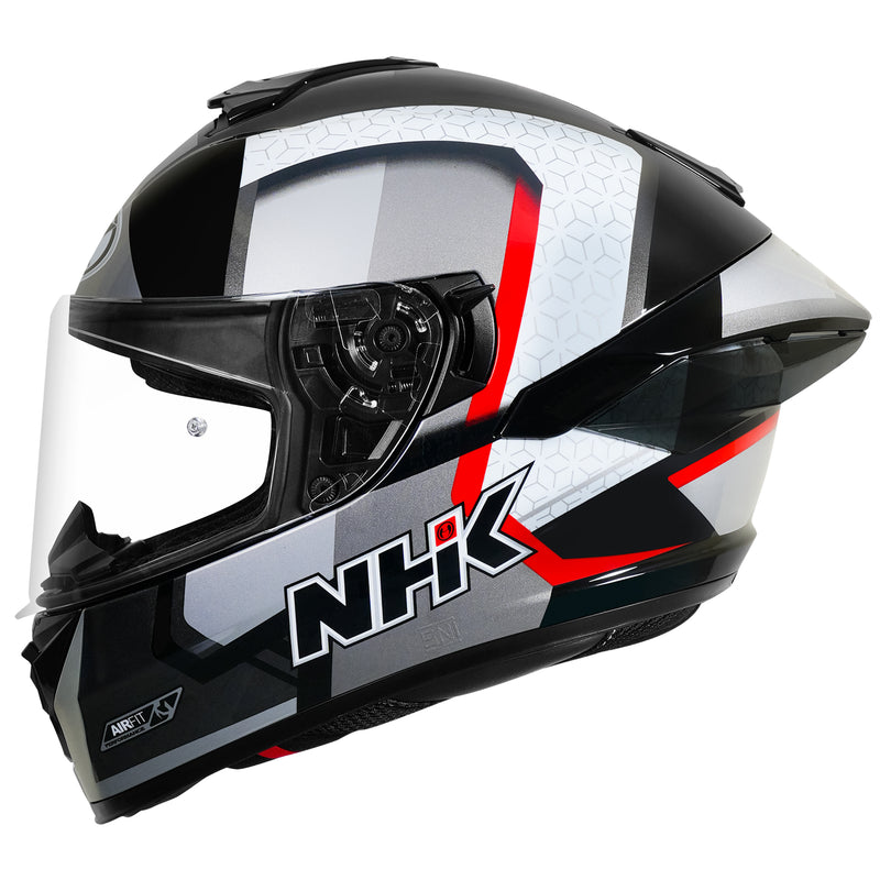 NHK K5R RETRO BL/SILVER RED