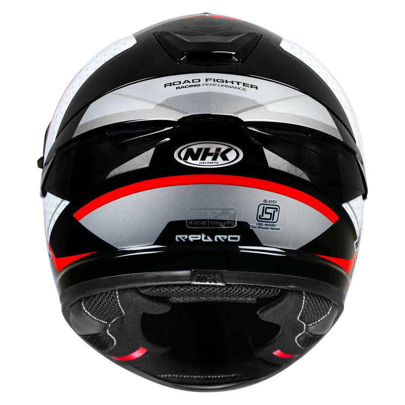 NHK K5R RETRO BL/SILVER RED