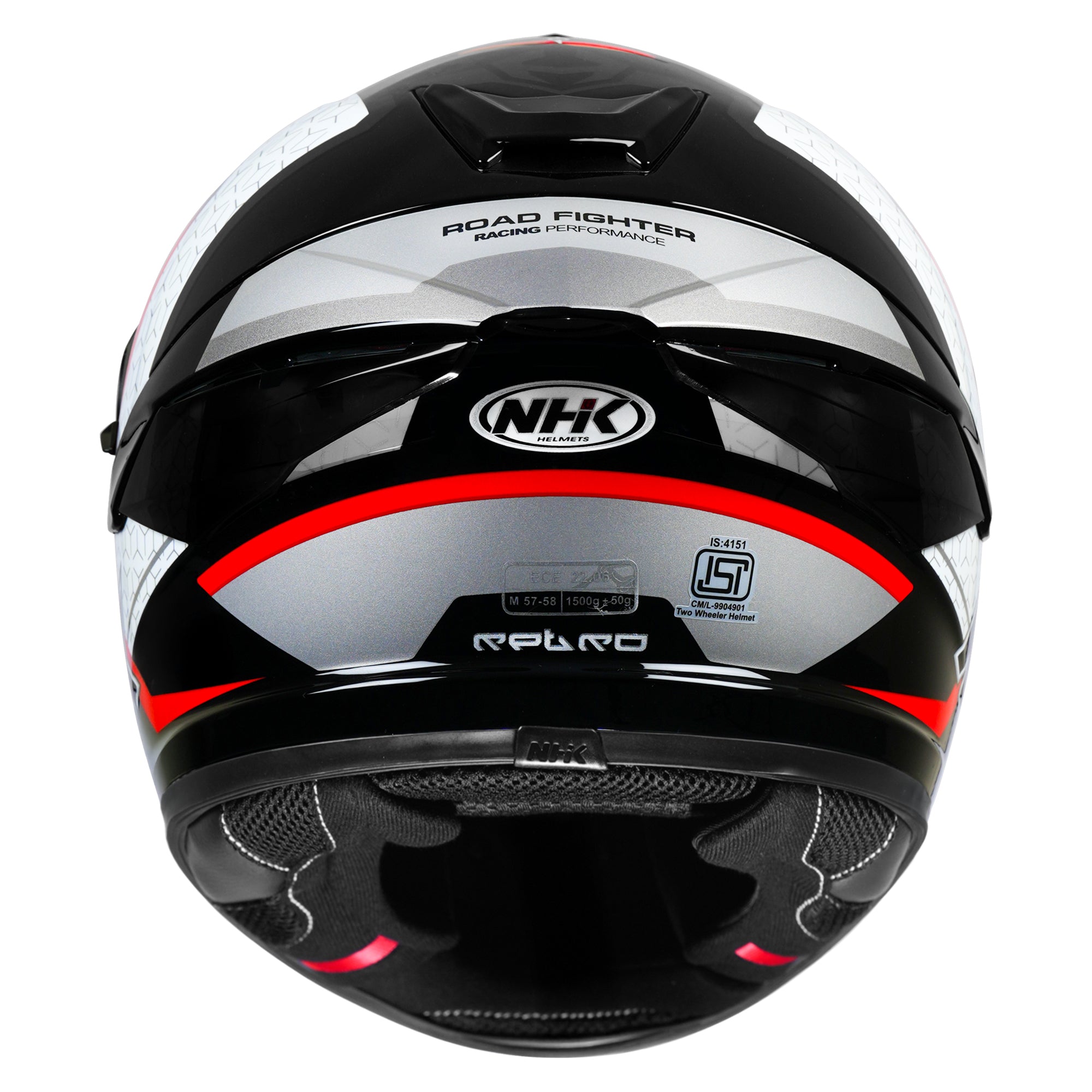 NHK K5R RETRO BL/SILVER RED