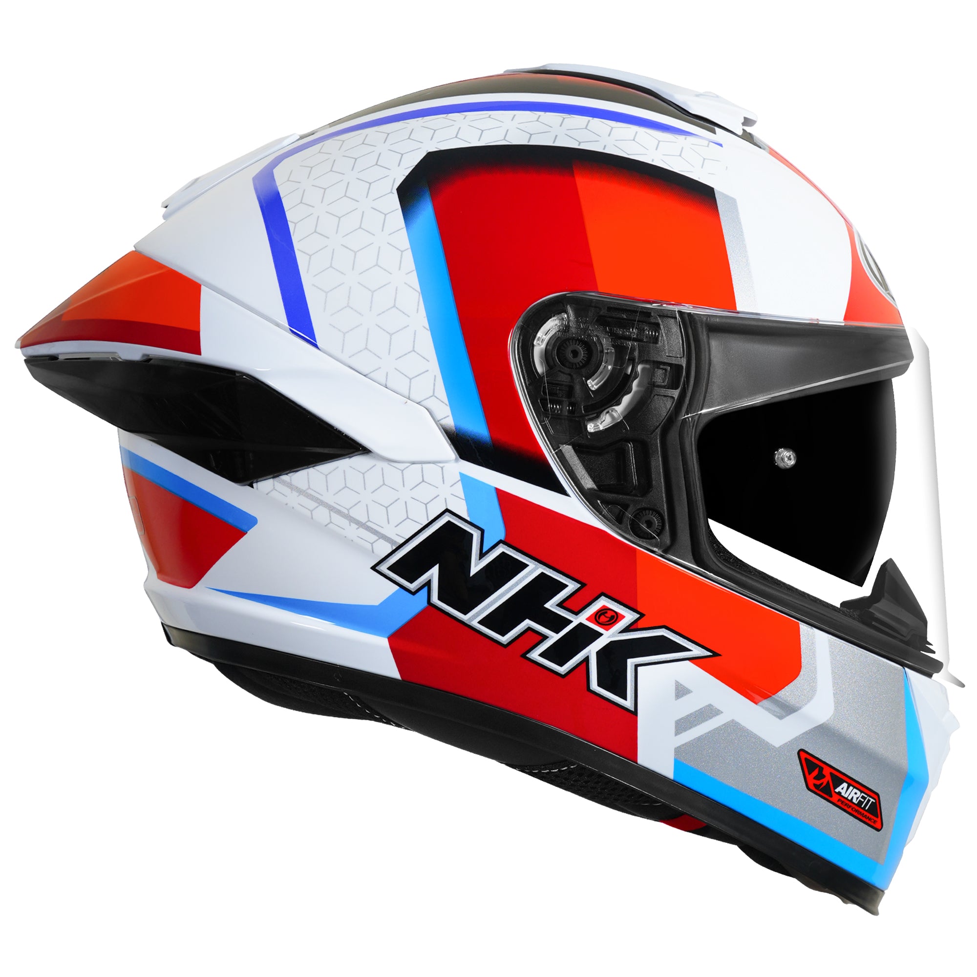 NHK K5R RETRO WHITE/RED BLUE