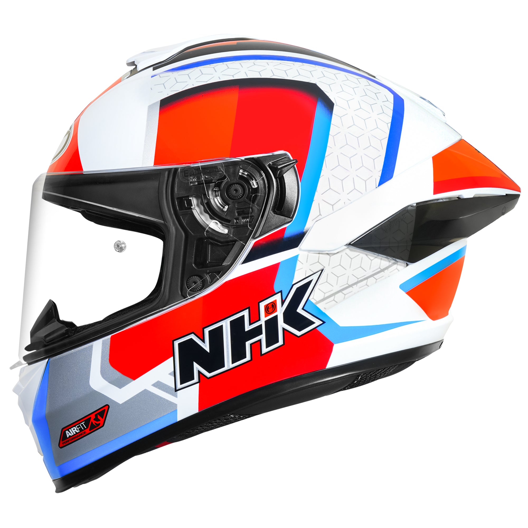 NHK K5R RETRO WHITE/RED BLUE