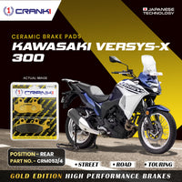 Ceramic Brake Pads For Kawasaki Versys-X 300 - Rear - CRM052/4 - 1 Set