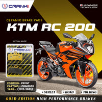 Ceramic Brake Pads For KTM RC 200 (2012-2023) - Front - CRM8609 - 1 Set