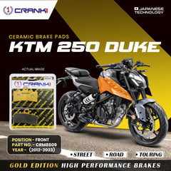 Ceramic Brake Pads For KTM 250 Duke (2012-2023) - Front - CRM8609 - 1 Set