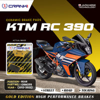 Ceramic Brake Pads For KTM RC 390 (2012-2023) - Rear - CRM359 - 1 Set