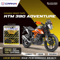 Ceramic Brake Pads For KTM 390 Adventure (Upto 2024) - Rear - CRM359 - 1 Set