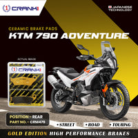 Ceramic Brake Pads For KTM 790 Adventure - Rear - CRM479 - 1 Set