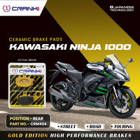 Ceramic Brake Pads For Kawasaki Ninja 1000 - Rear - CRM434 - 1 Set