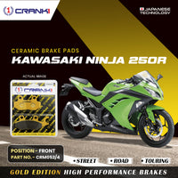 Ceramic Brake Pads For Kawasaki Ninja 250R - Front - CRM052/4 - 1 Set