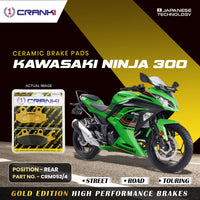 Ceramic Brake Pads For Kawasaki Ninja 300 - Rear - CRM052/4 - 1 Set