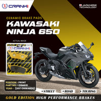 Ceramic Brake Pads For Kawasaki Ninja 650 (2017 Onwards) - Front - CRM651 - 2 Sets