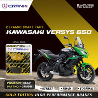 Ceramic Brake Pads For Kawasaki Versys 650 - Rear - CRM361 - 1 Set