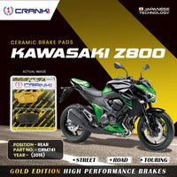 Ceramic Brake Pads For Kawasaki Z800 (2016) - Rear - CRM741