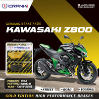 Ceramic Brake Pads For Kawasaki Z800 (2013-2016) - Rear - CRM741 - 1 Set