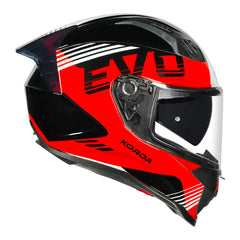 Korda Evo Artemis Helmet - Gloss Black|White|Red