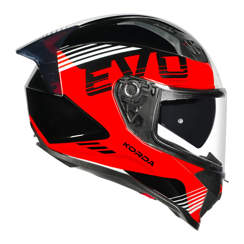 Korda Evo Artemis Helmet - Gloss Black|White|Red