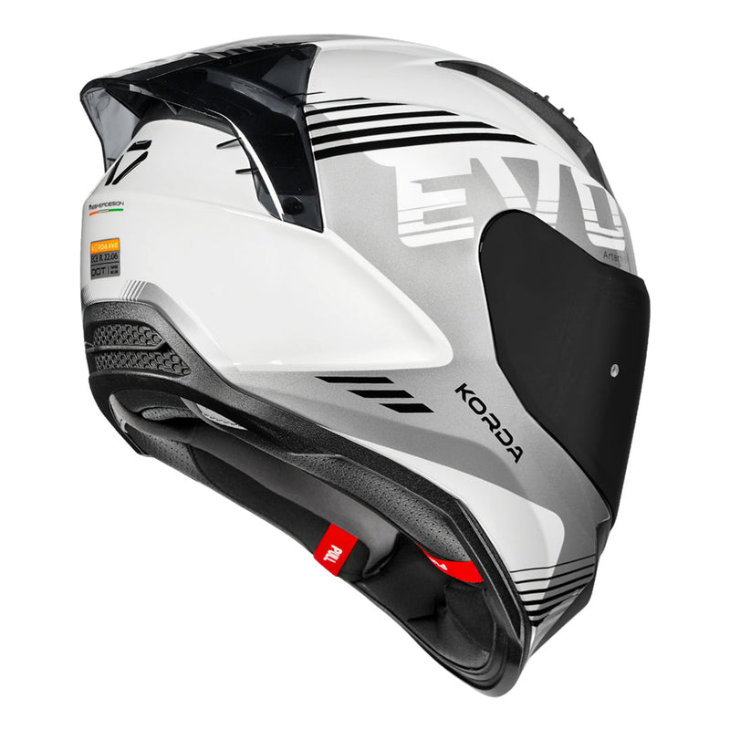 Korda Evo Artemis Helmet - Gloss White/Grey