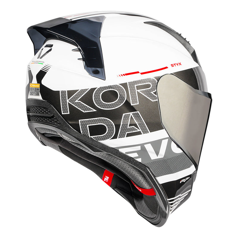 Korda Evo Styx Helmet - Gloss White|Grey