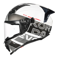 Korda Evo Styx Helmet - Gloss White|Grey
