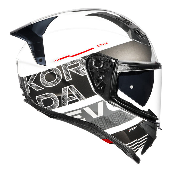Korda Evo Styx Helmet - Gloss White|Grey