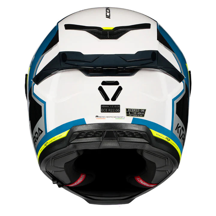 Korda Icon Lemur Helmet (Gloss White/Blue)