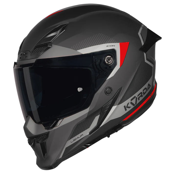 Korda Icon Lemur Helmet (Matt Red)