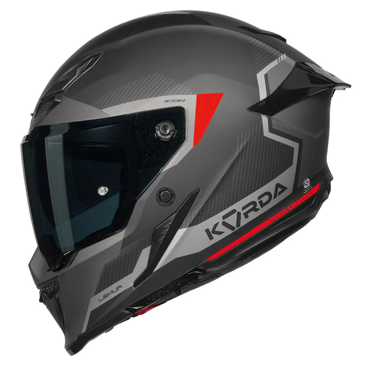 Korda Icon Lemur Helmet (Matt Red)