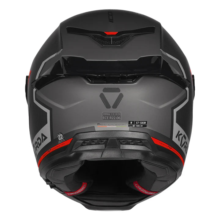 Korda Icon Lemur Helmet (Matt Red)
