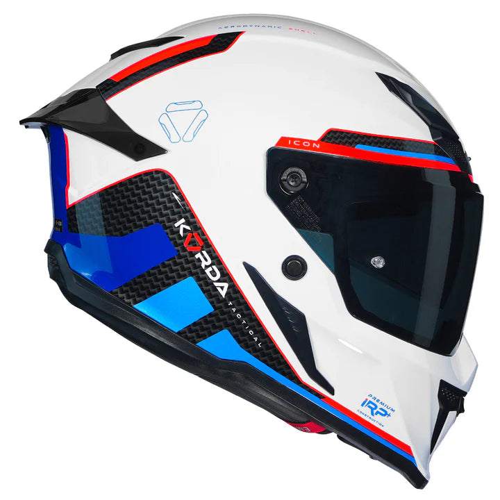 Korda Icon Tokio Helmet (White, Blue)