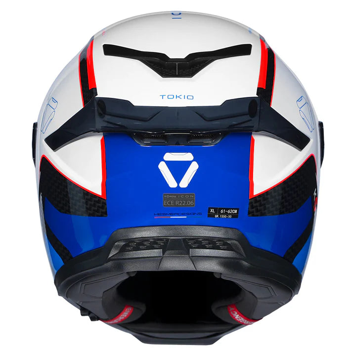 Korda Icon Tokio Helmet (White, Blue)