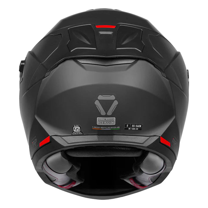 Korda Sonic GP Solid Matt Black Helmet