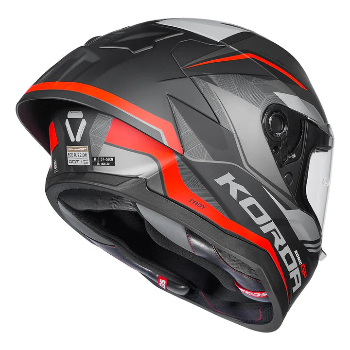 Korda Sonic GP Troy Helmet (Red)