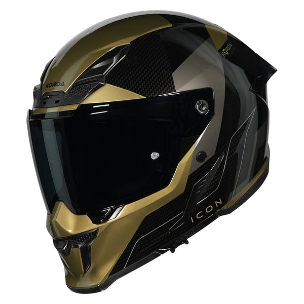 Korda Icon NYX Glossy Helmet - Gold Black