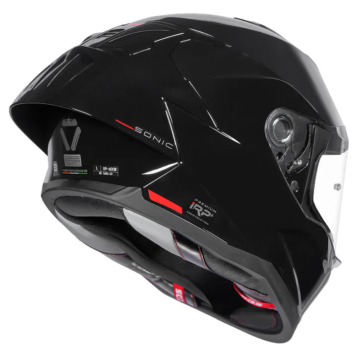 Korda Sonic GP Solid Gloss Black Helmet