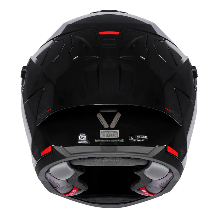 Korda Sonic GP Solid Gloss Black Helmet