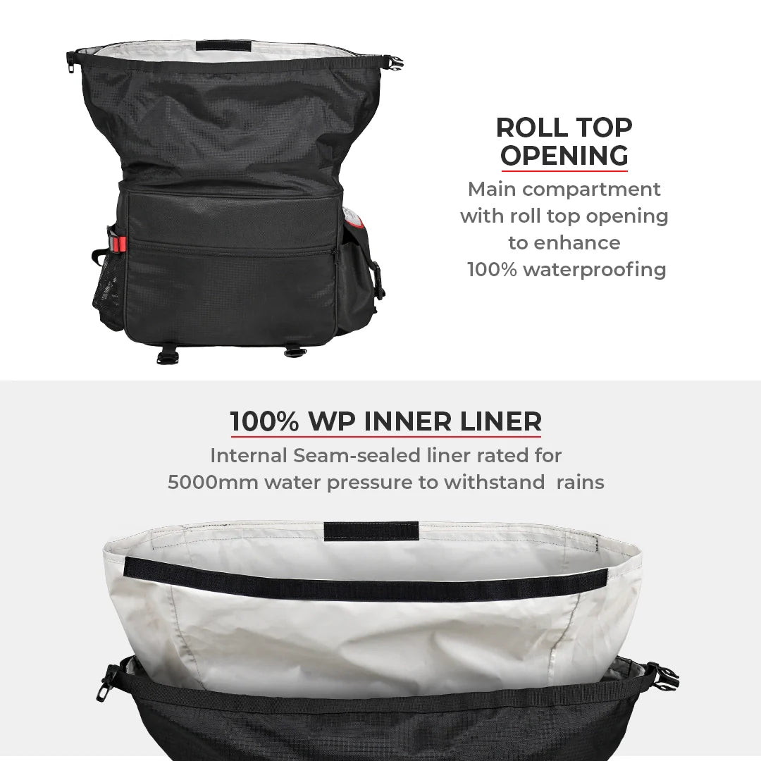 VIATERRA LEH MINI 100% WATERPROOF SADDLEBAGS
