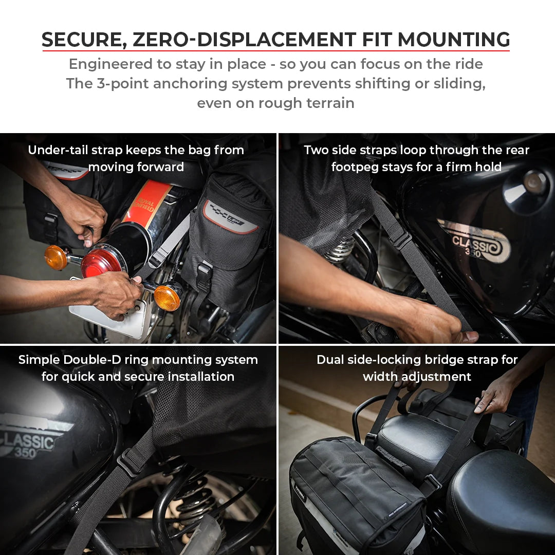 VIATERRA LEH MINI 100% WATERPROOF SADDLEBAGS