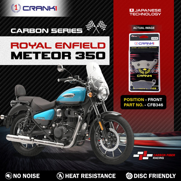 Carbon Brake Pads For Royal Enfield Meteor 350 - Front - CFB346 - 1 Set