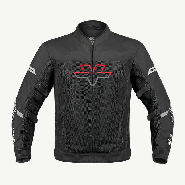 MILLER – STREET MESH RIDING JACKET WITH LINERS (STEALTH BLK)