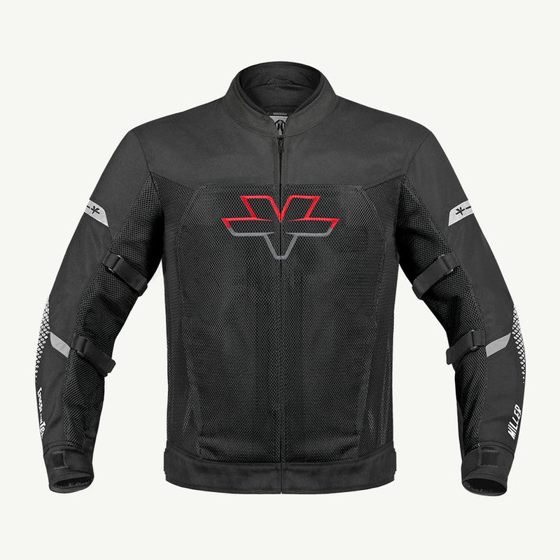 MILLER – STREET MESH RIDING JACKET WITH LINERS (STEALTH BLK)