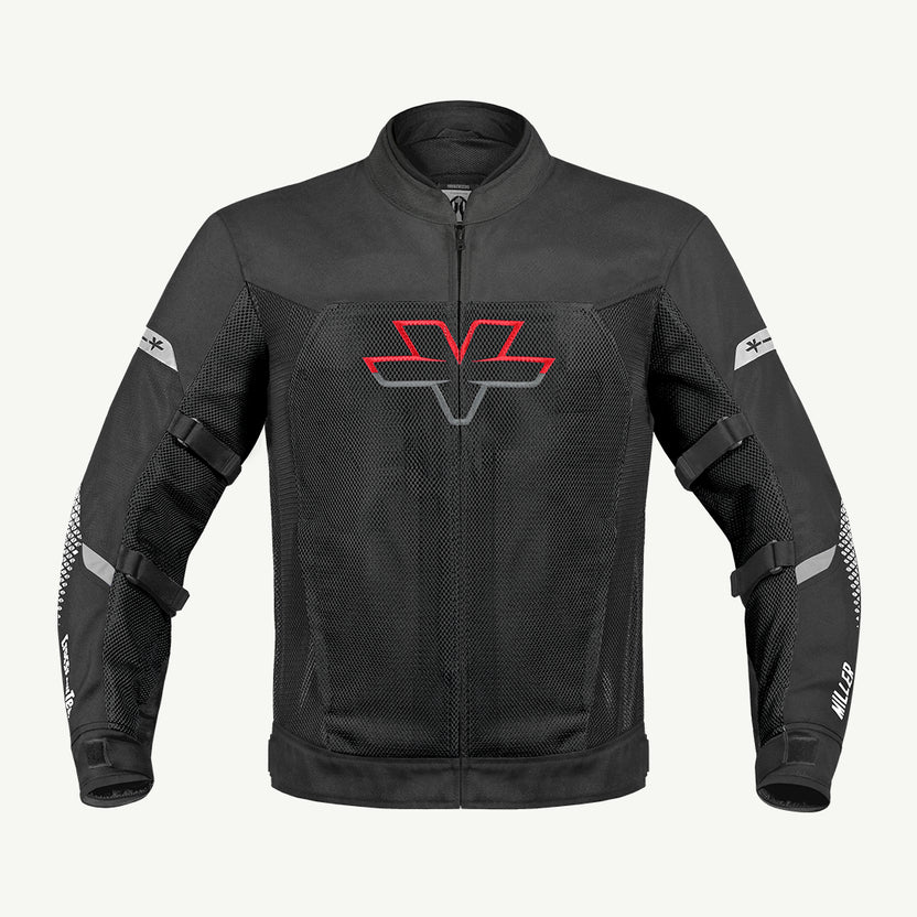 MILLER – STREET MESH RIDING JACKET WITH LINERS (STEALTH BLK)