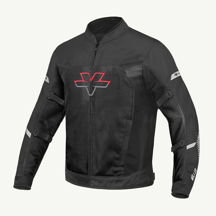 MILLER – STREET MESH RIDING JACKET WITH LINERS (STEALTH BLK)