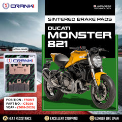 Sintered Brake Pads For Ducati Monster 821 (2018-2020) - Front - CB036 - 2 Sets