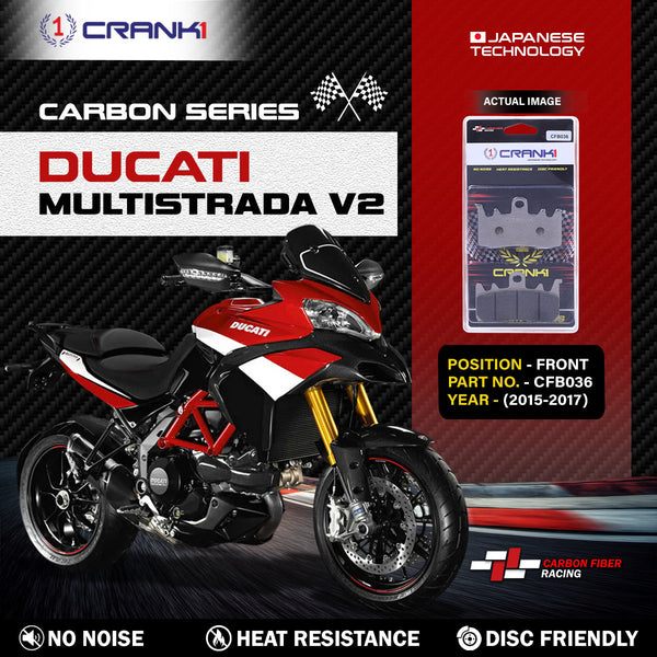 Carbon Brake Pads For Ducati Multistrada V2 (2015-2017) - Front - CFB036 - 2 Sets